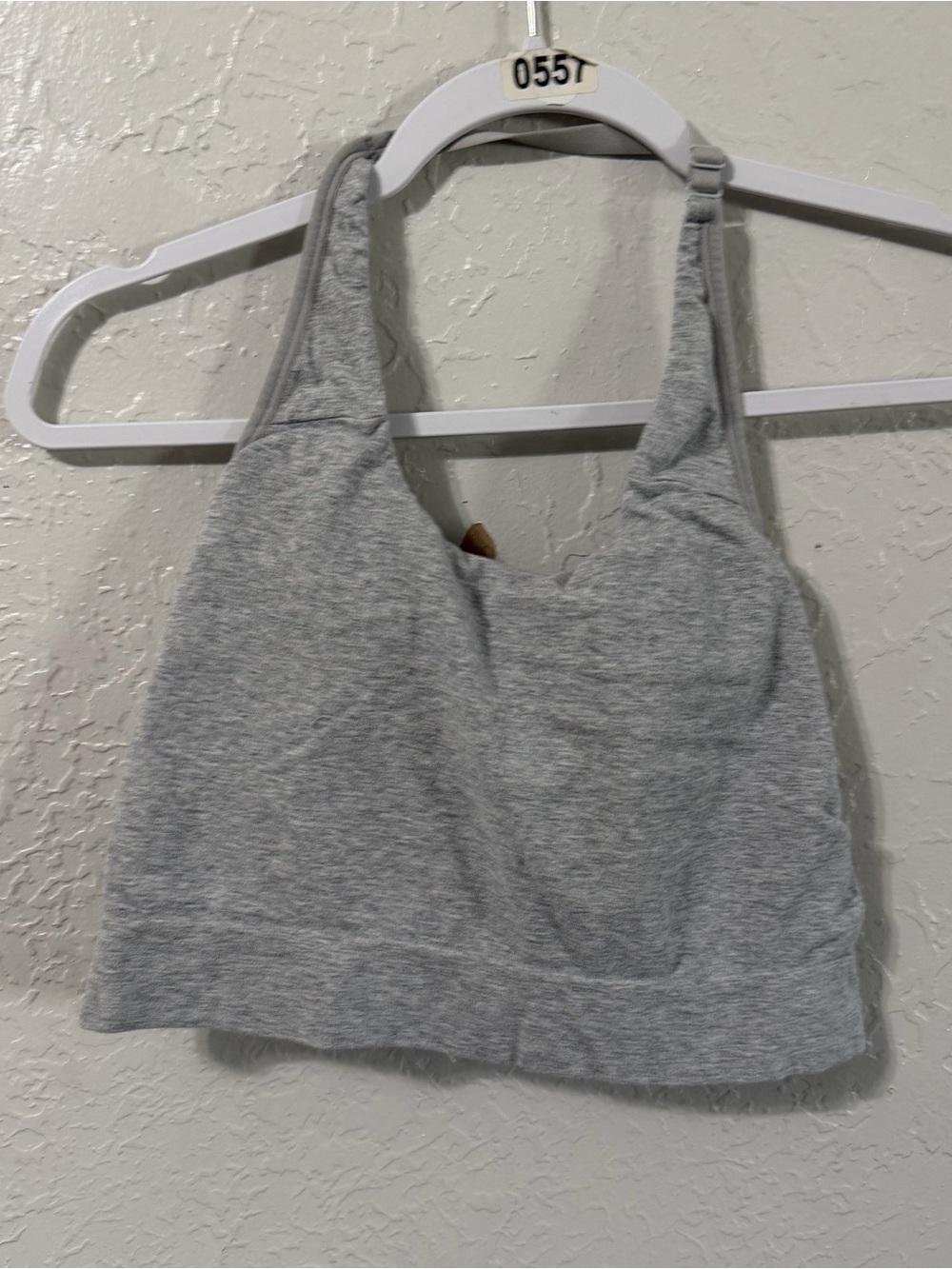 Auden Light Gray Seamless Sport Bralette